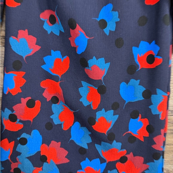 Boden Navy Dress with Red and Blue Floral Pattern - Picture 9 of 10